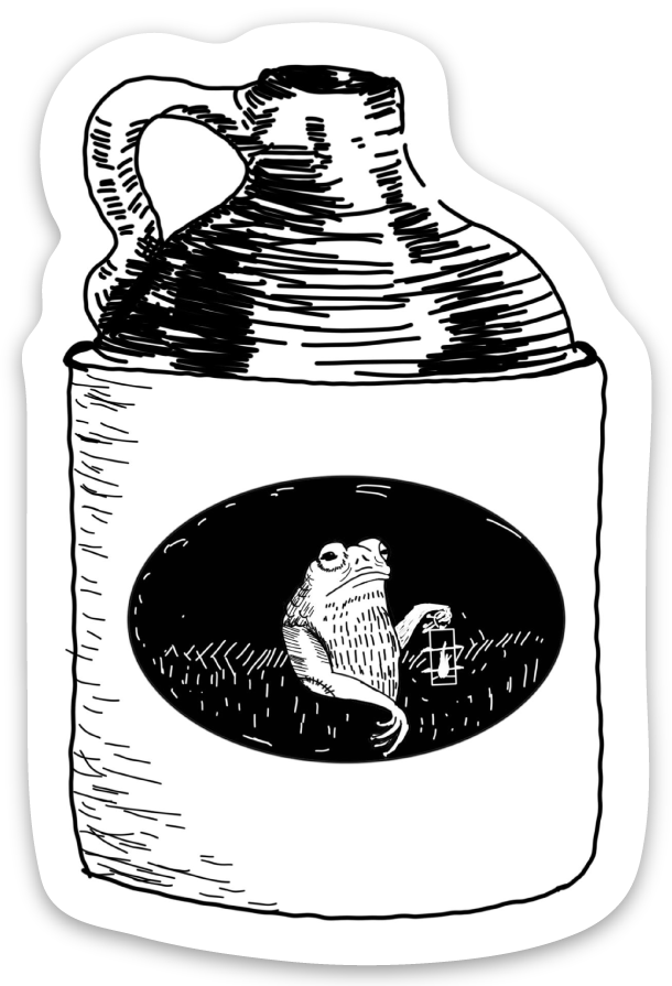 Chug-a-lug Sticker
